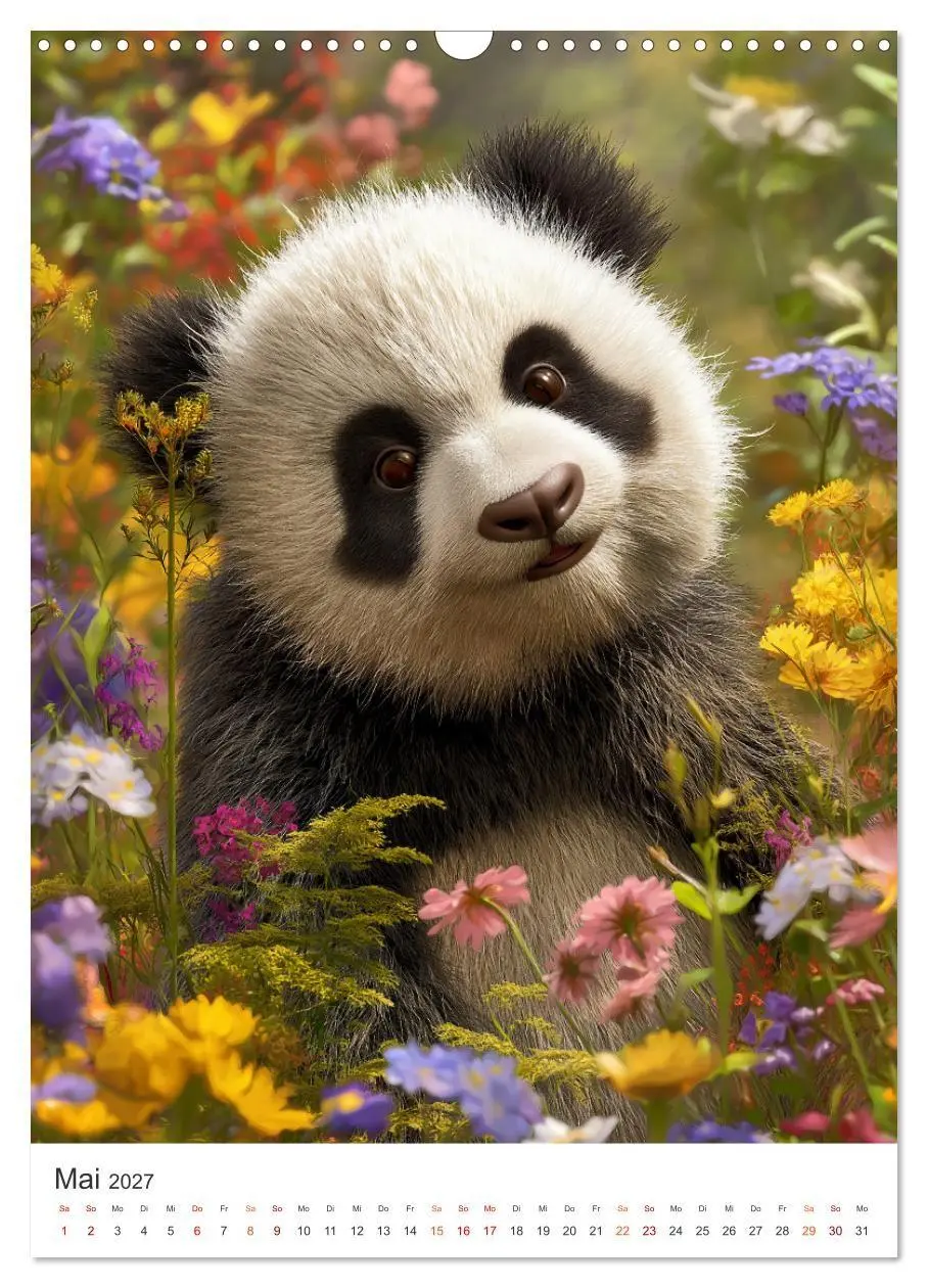 Bild: 9783516781878 | Panda Momente (Wandkalender 2027 DIN A3 hoch), CALVENDO Monatskalender