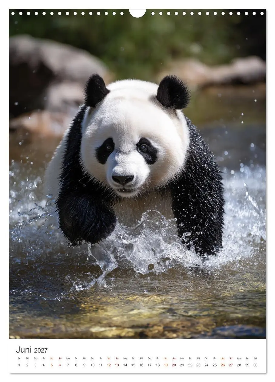Bild: 9783516781878 | Panda Momente (Wandkalender 2027 DIN A3 hoch), CALVENDO Monatskalender