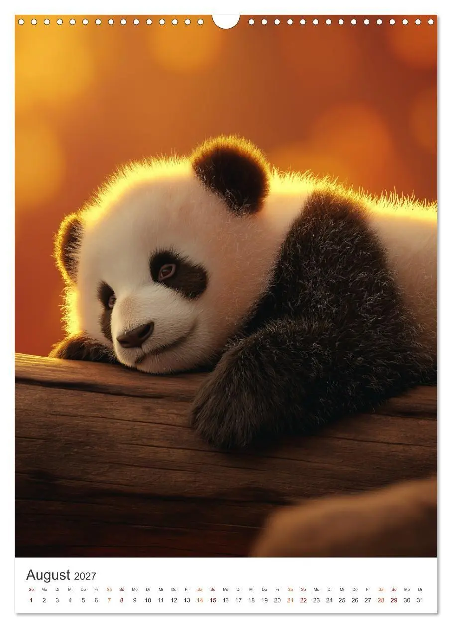 Bild: 9783516781878 | Panda Momente (Wandkalender 2027 DIN A3 hoch), CALVENDO Monatskalender