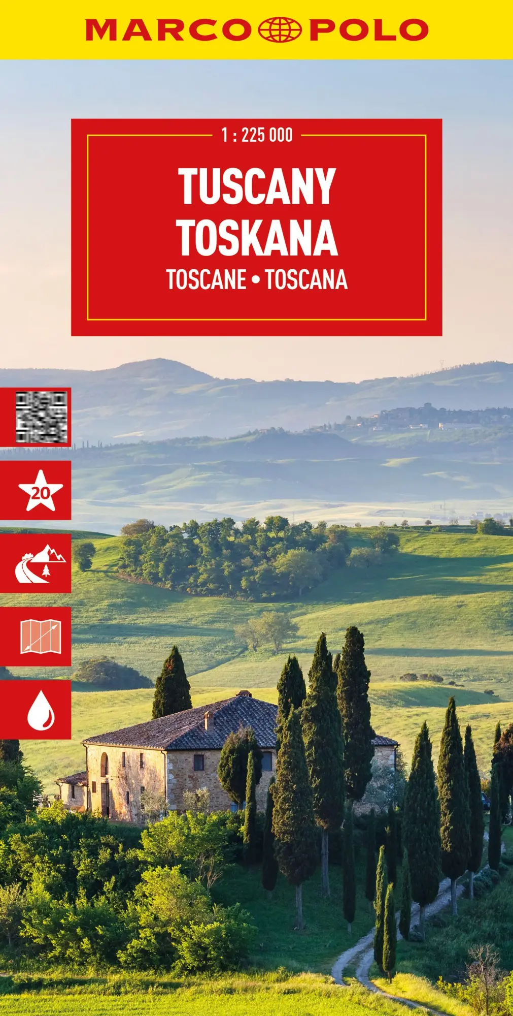 Cover: 9783575021878 | MARCO POLO Reisekarte Italien 07 Toskana 1:225.000 | (Land-)Karte
