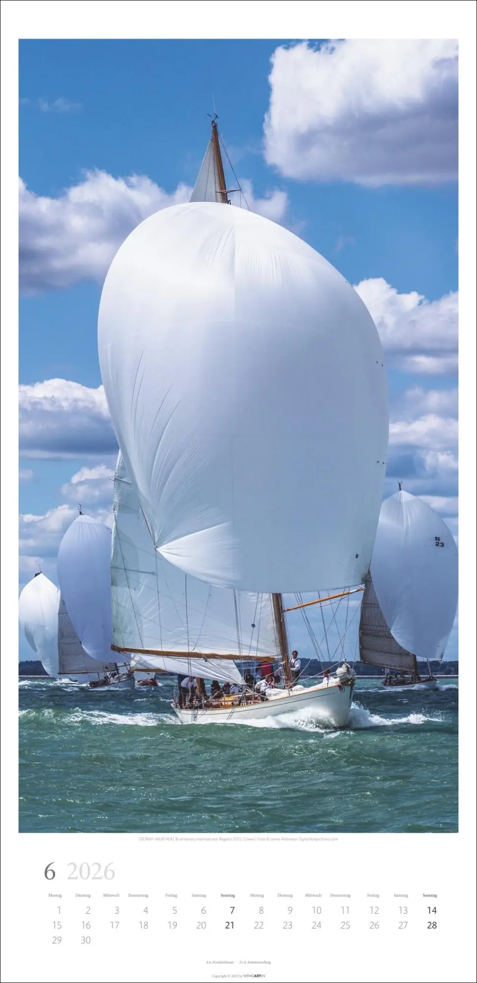 Bild: 9783839901878 | Under Sail Kalender 2026 | Kalender | Spiralbindung | 14 S. | Deutsch