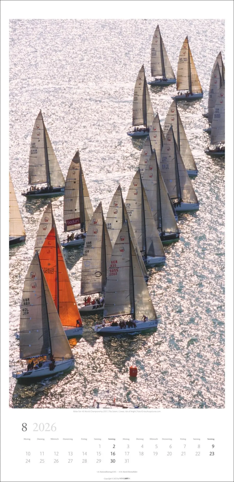 Bild: 9783839901878 | Under Sail Kalender 2026 | Kalender | Spiralbindung | 14 S. | Deutsch