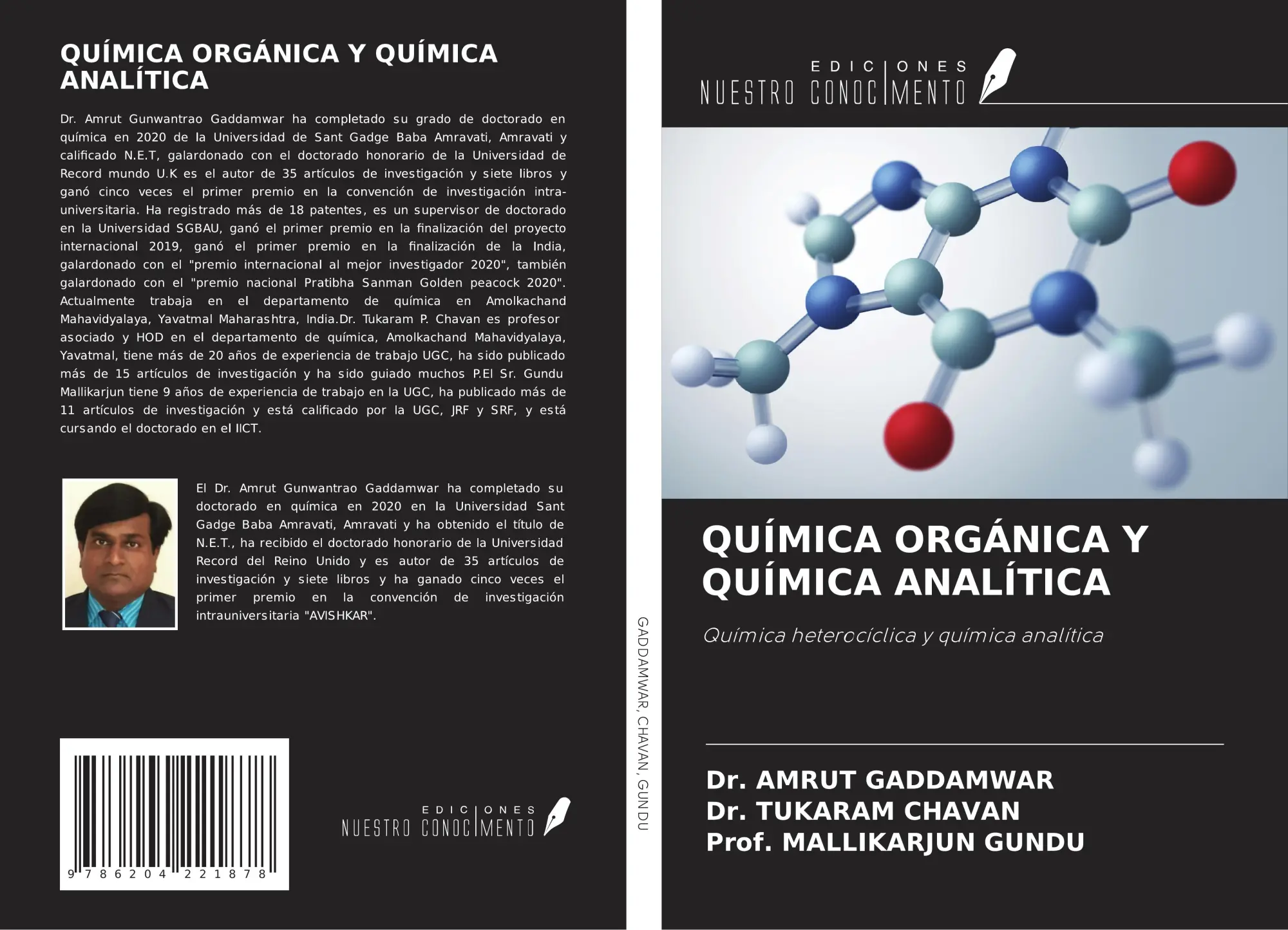 Cover: 9786204221878 | QUÍMICA ORGÁNICA Y QUÍMICA ANALÍTICA | Amrut Gaddamwar (u. a.) | Buch