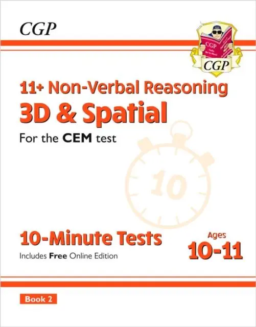 Cover: 9781789081978 | 11+ CEM 10-Minute Tests: Non-Verbal Reasoning 3D &amp; Spatial - Ages...