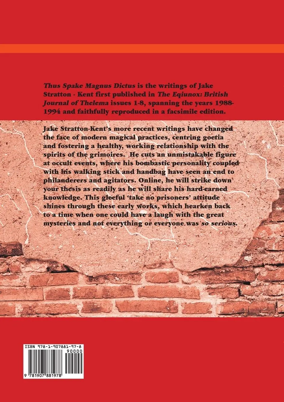 Rückseite: 9781907881978 | Thus Spake Magnus Dictus | Jake Stratton-Kent | Taschenbuch | Englisch