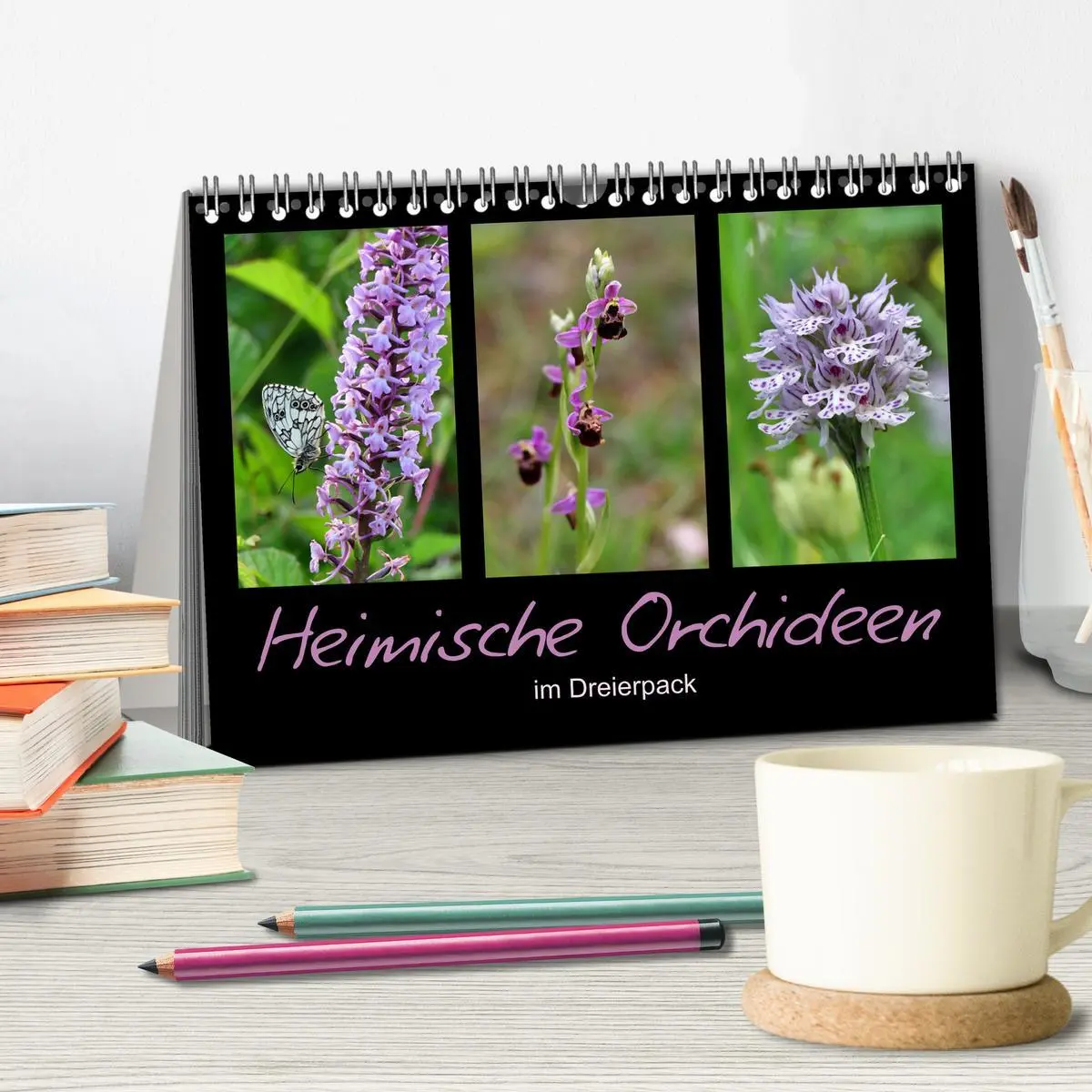 Bild: 9783457751978 | Heimische Orchideen im Dreierpack (Tischkalender 2026 DIN A5 quer),...