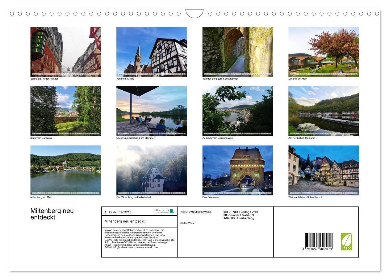 Bild: 9783457402078 | Miltenberg neu entdeckt (Wandkalender 2026 DIN A3 quer), CALVENDO...