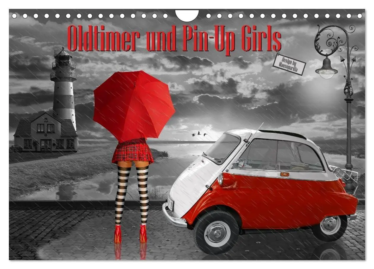 Cover: 9783457952078 | Oldtimer und Pin-Up Girls by Mausopardia (Wandkalender 2026 DIN A4...