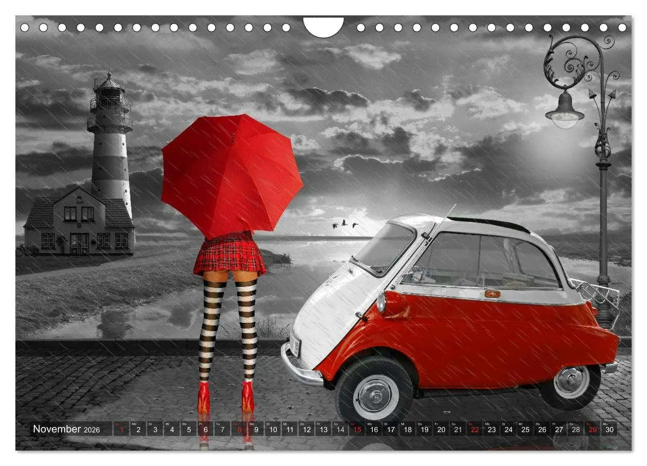 Bild: 9783457952078 | Oldtimer und Pin-Up Girls by Mausopardia (Wandkalender 2026 DIN A4...