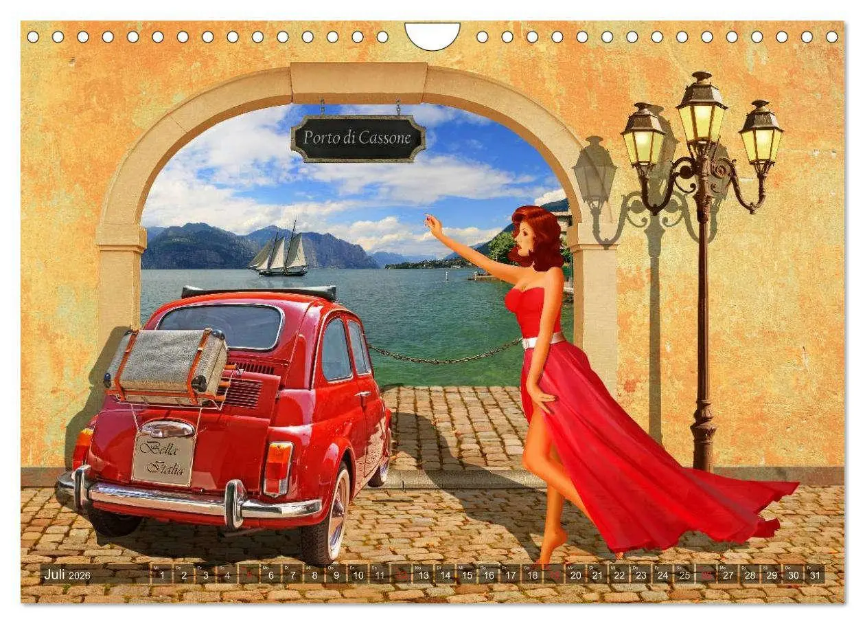 Bild: 9783457952078 | Oldtimer und Pin-Up Girls by Mausopardia (Wandkalender 2026 DIN A4...