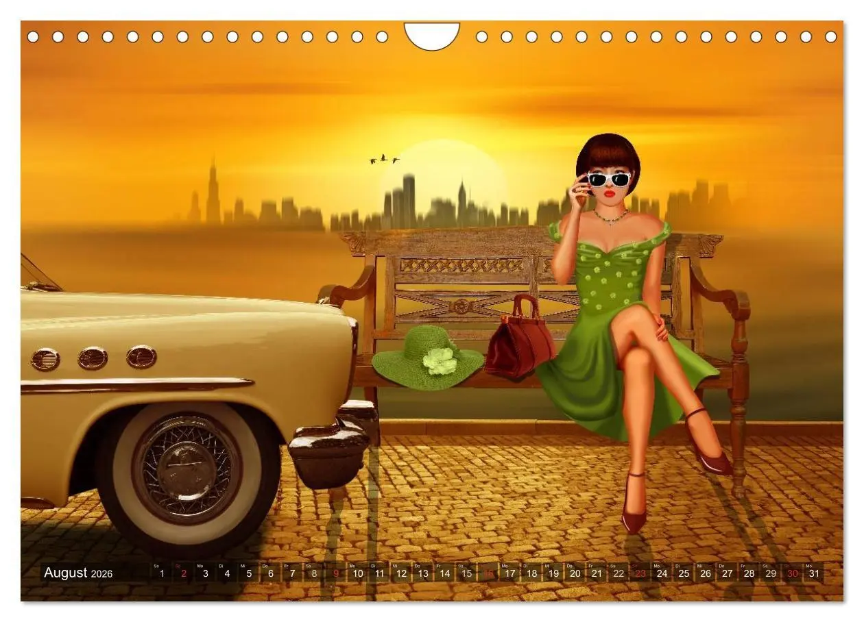 Bild: 9783457952078 | Oldtimer und Pin-Up Girls by Mausopardia (Wandkalender 2026 DIN A4...