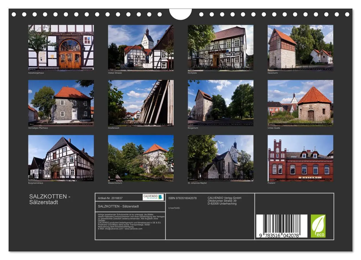 Bild: 9783516042078 | SALZKOTTEN - Sälzerstadt (Wandkalender 2026 DIN A4 quer), CALVENDO...