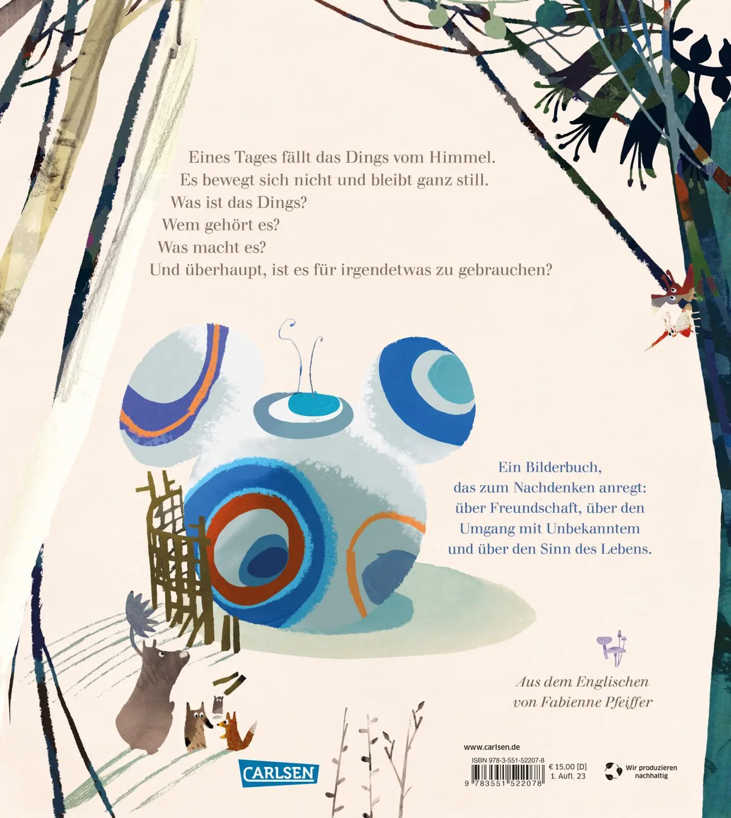 Rückseite: 9783551522078 | Das Dings | Simon Puttock | Buch | 32 S. | Deutsch | 2023