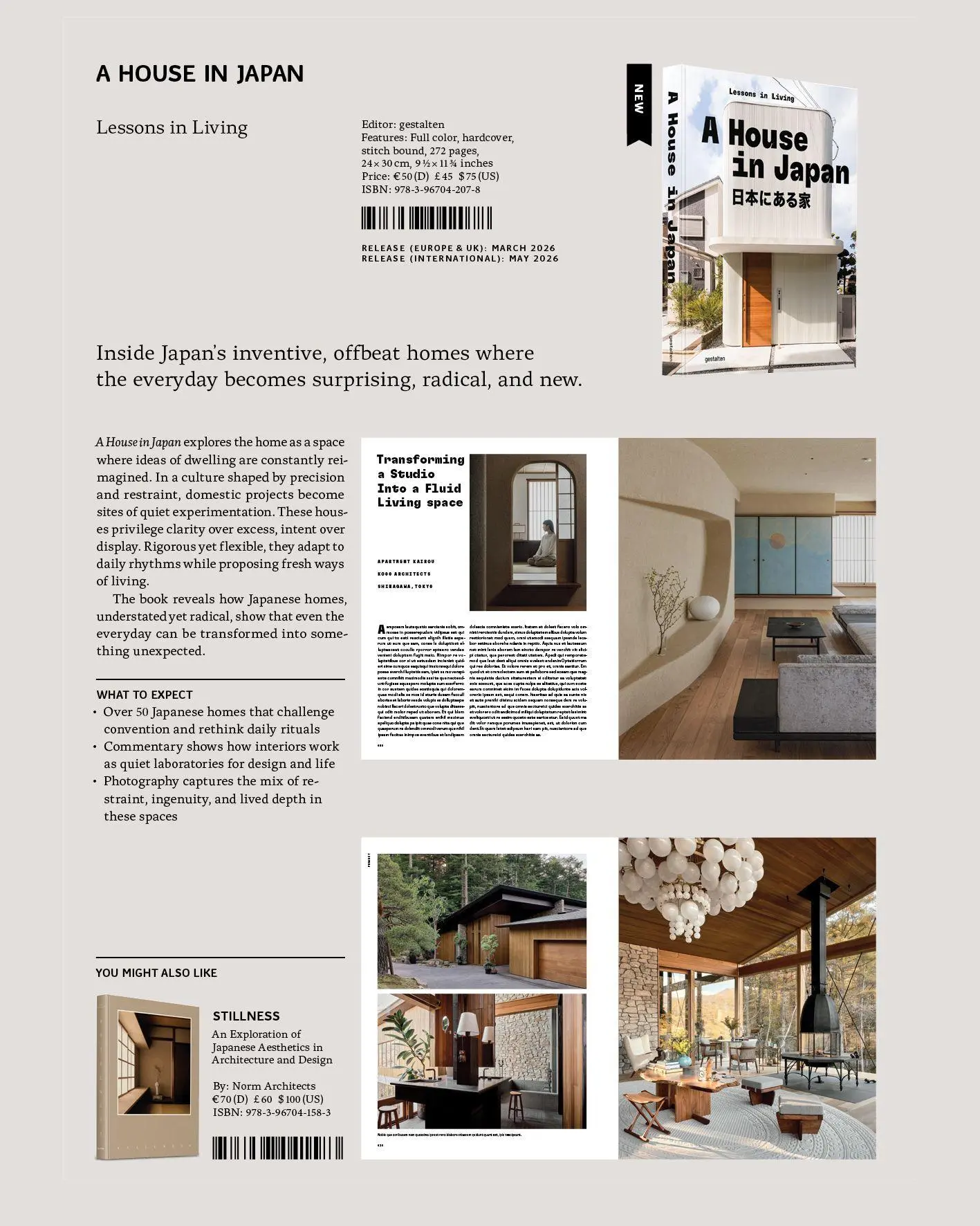 Bild: 9783967042078 | A House in Japan | Lessons in Living | Gestalten (u. a.) | Buch | 2026