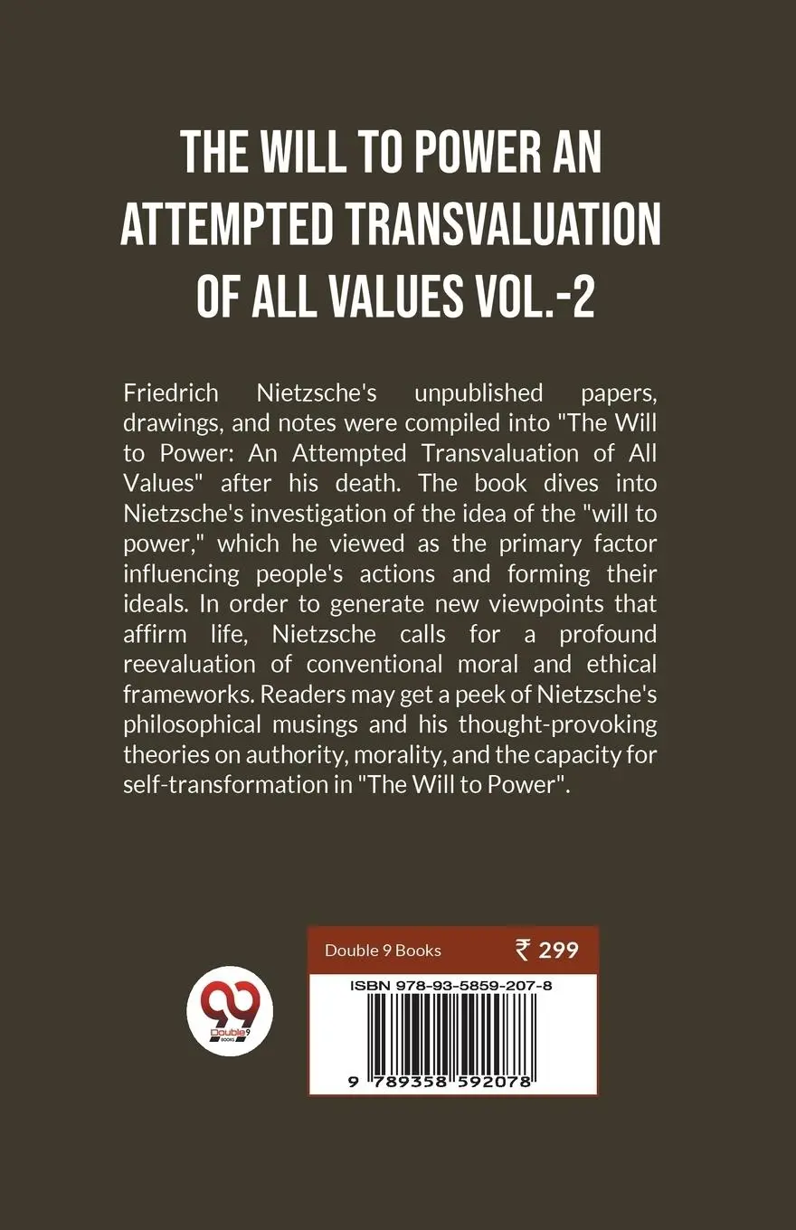 Rückseite: 9789358592078 | The Will To Power An Attempted Transvaluation Of All Values Vol. 2