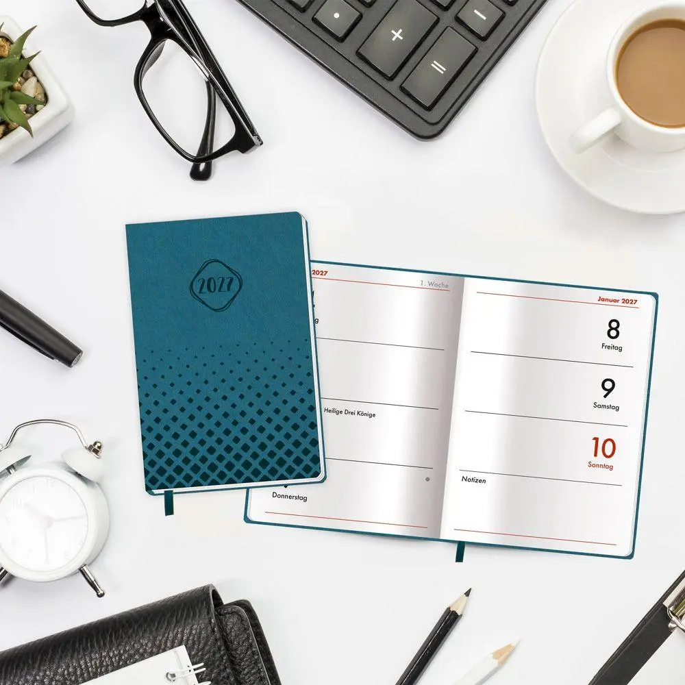 Bild: 4251901512178 | TRÖTSCH - Taschenkalender A7 Soft Touch Petrol 2027 | KG | Kalender