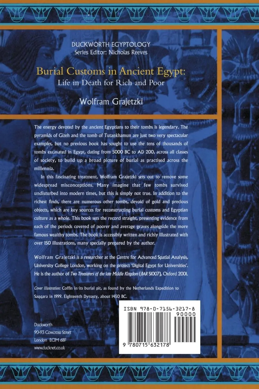 Rückseite: 9780715632178 | Burial Customs in Ancient Egypt | Life in Death for Rich and Poor