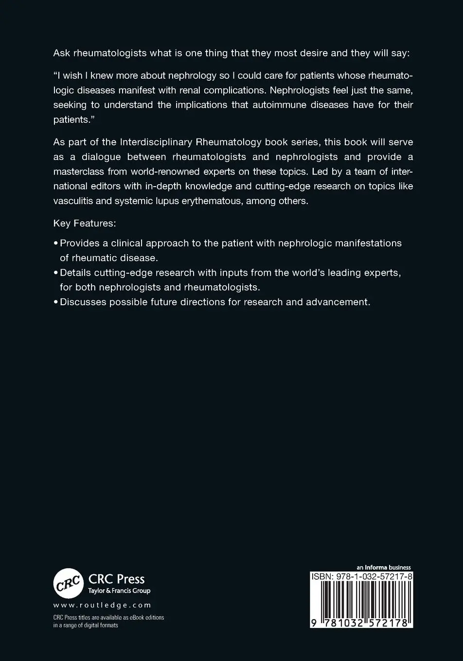 Rückseite: 9781032572178 | Interdisciplinary Rheumatology | Rheumatology and Nephrology | Buch