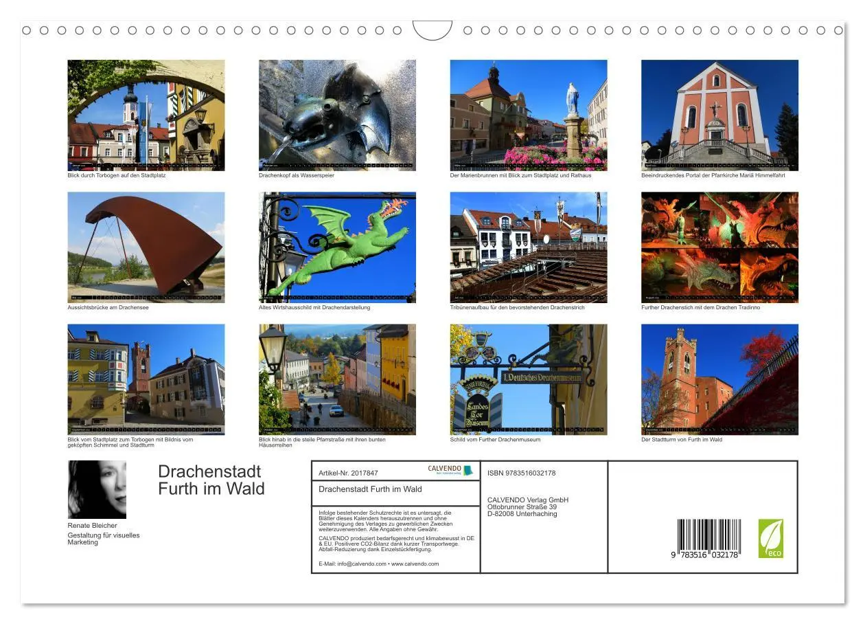 Bild: 9783516032178 | Drachenstadt Furth im Wald (Wandkalender 2026 DIN A3 quer),...