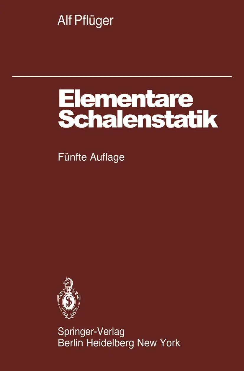 Cover: 9783642522178 | Elementare Schalenstatik | A. Pflüger | Taschenbuch | viii | Deutsch