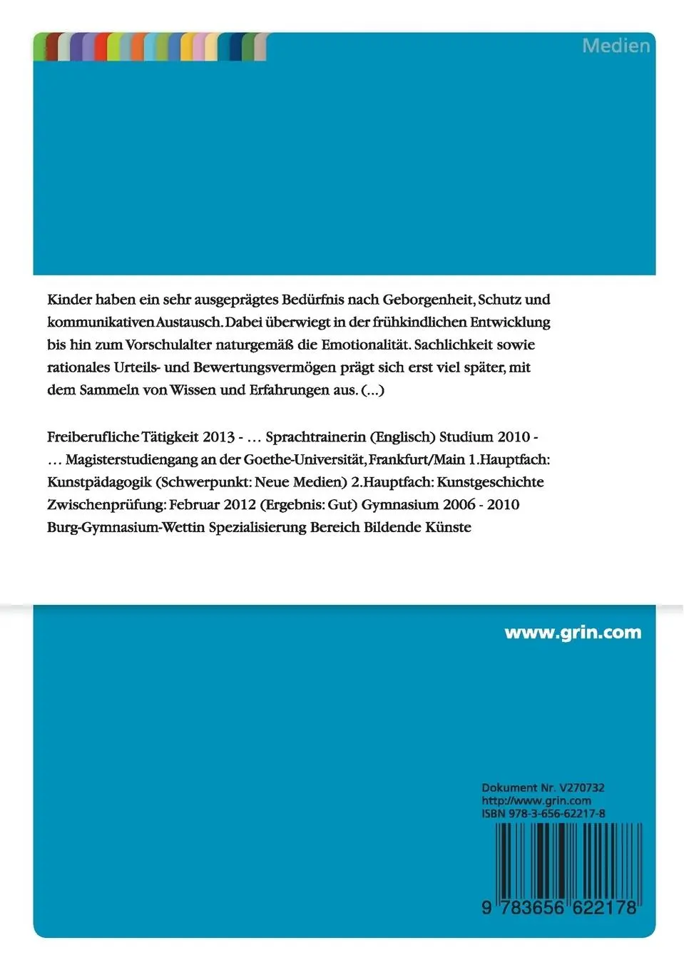 Rückseite: 9783656622178 | Inwieweit ist es möglich, sexuellen Missbrauch an Kindern in...