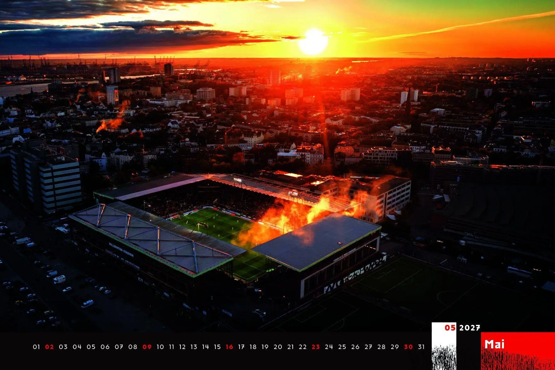 Bild: 9783667132178 | Der FC St. Pauli Kalender 2027 | Ansichten vom Millerntor | Kalender