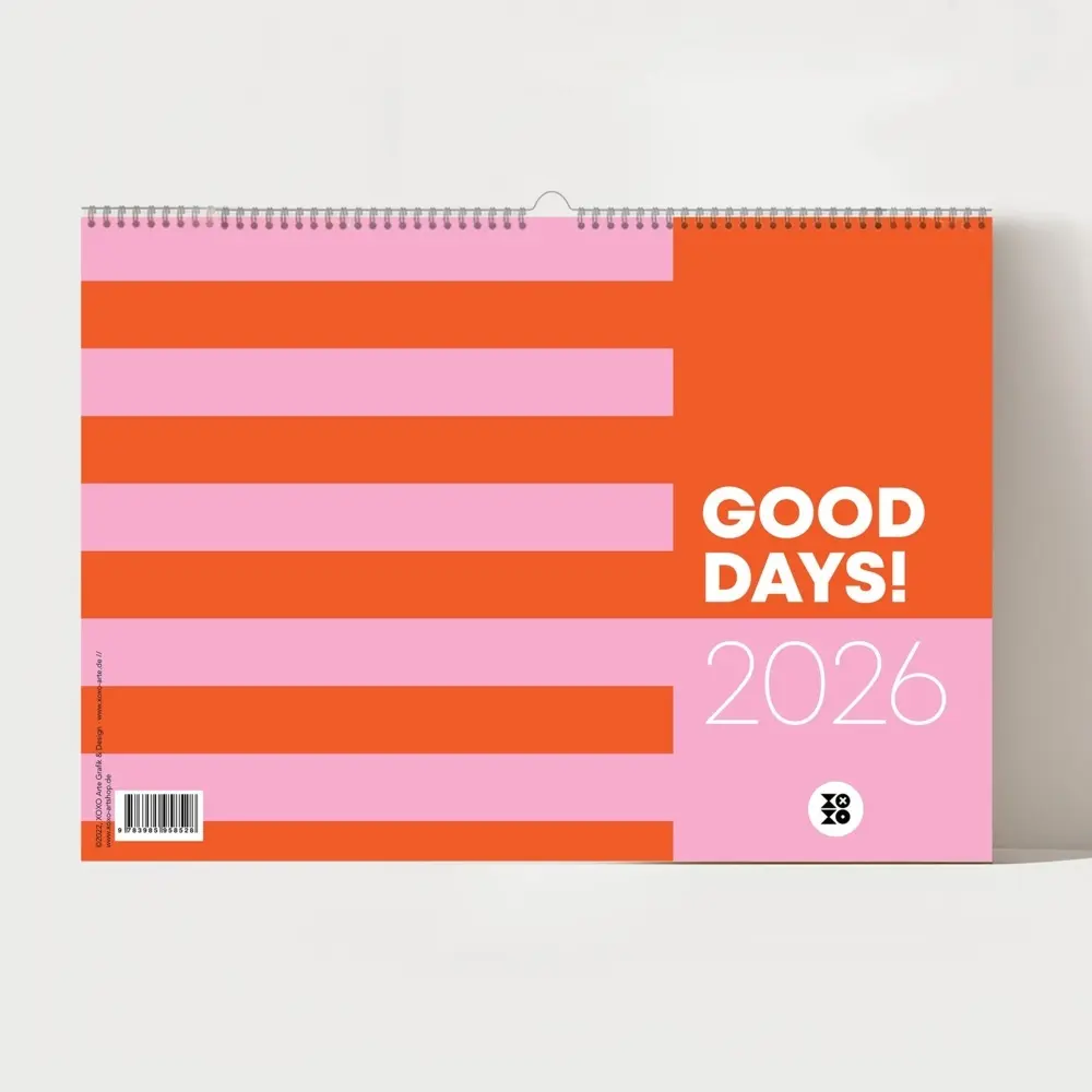 Cover: 9783690282178 | "GOOD DAYS", Wandkalender 2026, Monatskalender | Garschhammer (u. a.)