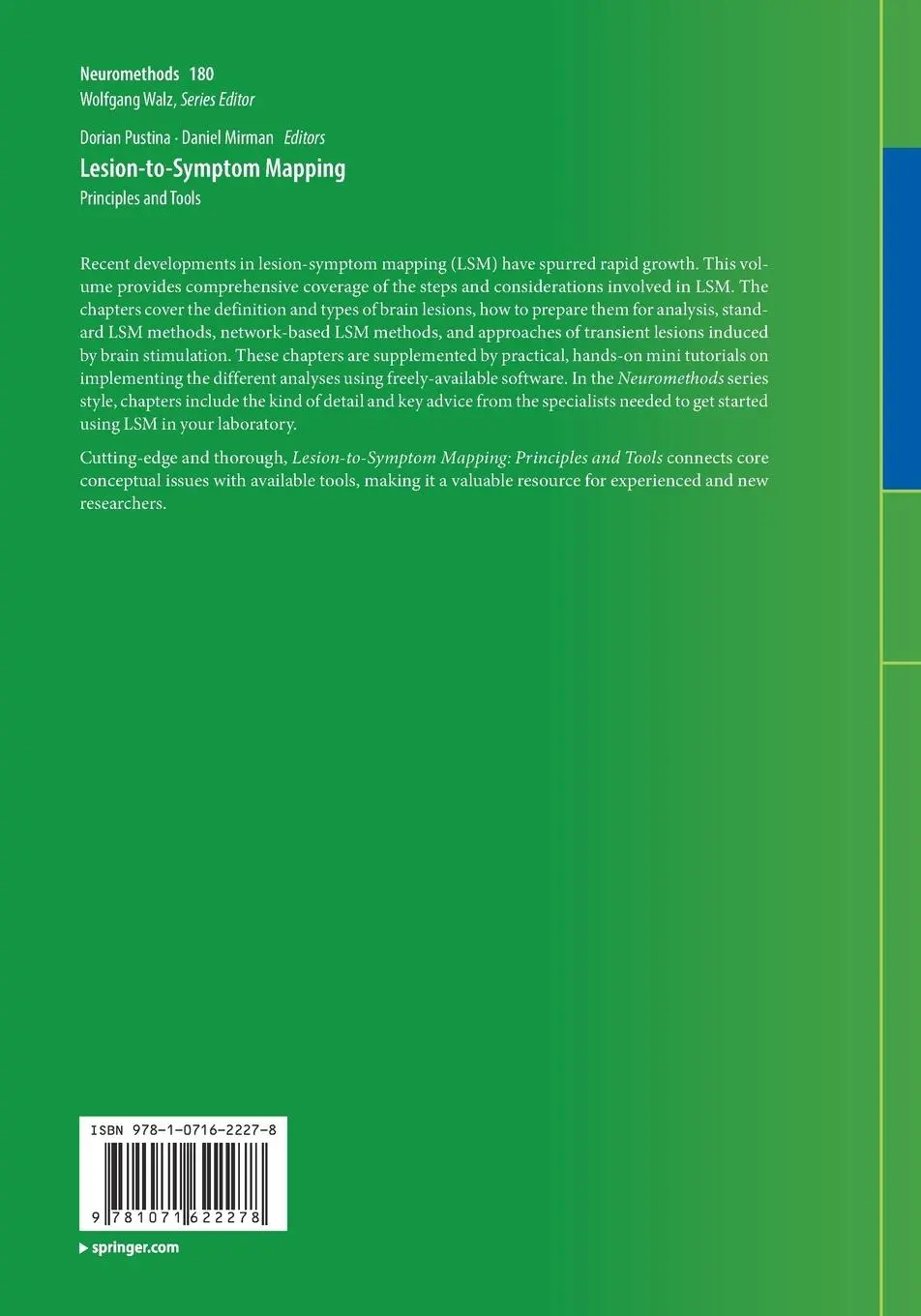 Rückseite: 9781071622278 | Lesion-to-Symptom Mapping | Principles and Tools | Mirman (u. a.)