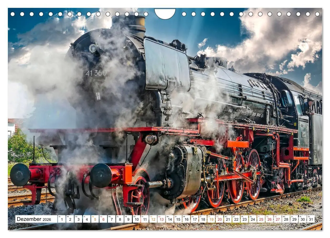 Bild: 9783457552278 | Dampflokomotiven - geliebte Kraftpakete (Wandkalender 2026 DIN A4...
