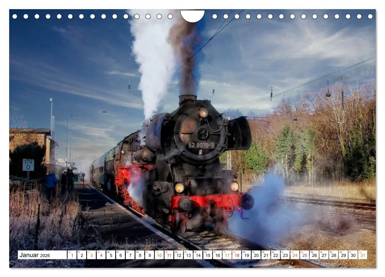 Bild: 9783457552278 | Dampflokomotiven - geliebte Kraftpakete (Wandkalender 2026 DIN A4...