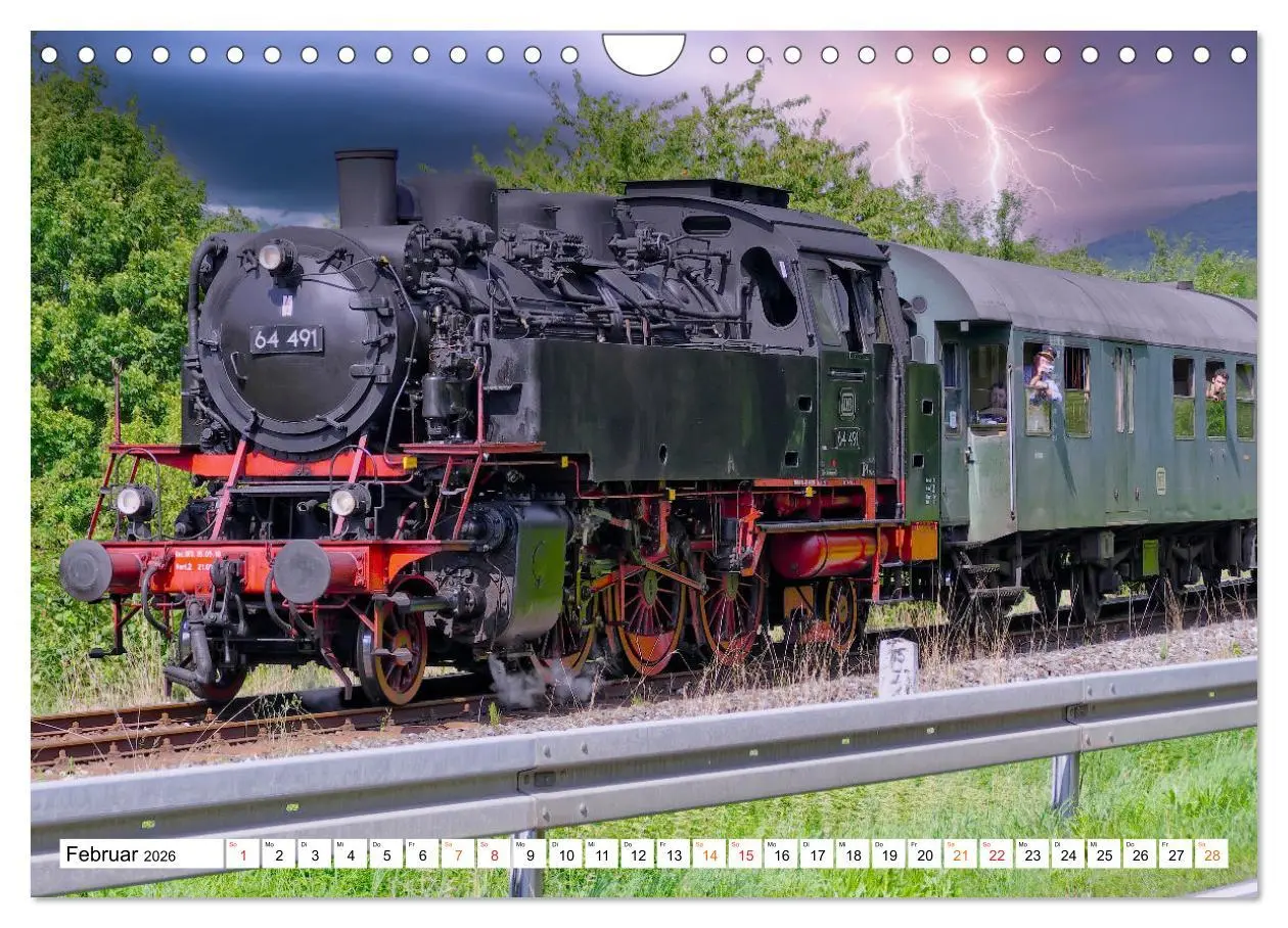 Bild: 9783457552278 | Dampflokomotiven - geliebte Kraftpakete (Wandkalender 2026 DIN A4...
