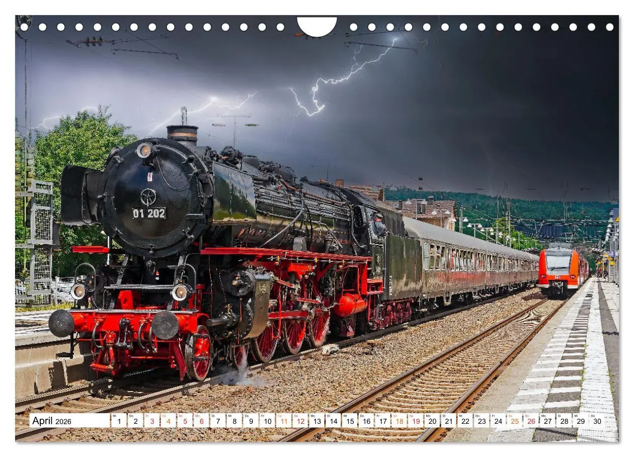 Bild: 9783457552278 | Dampflokomotiven - geliebte Kraftpakete (Wandkalender 2026 DIN A4...