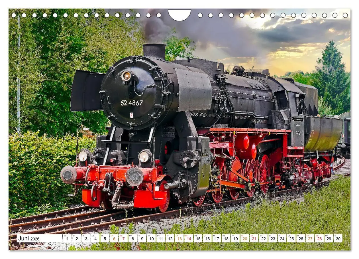 Bild: 9783457552278 | Dampflokomotiven - geliebte Kraftpakete (Wandkalender 2026 DIN A4...