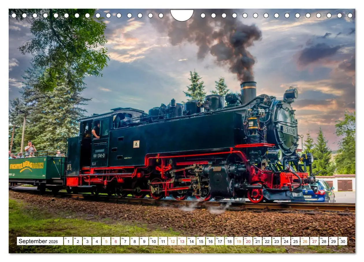 Bild: 9783457552278 | Dampflokomotiven - geliebte Kraftpakete (Wandkalender 2026 DIN A4...