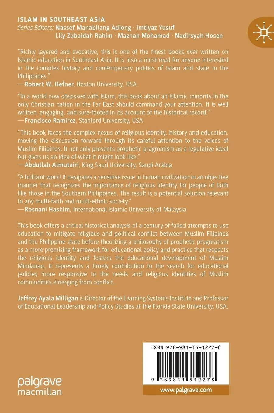 Rückseite: 9789811512278 | Islamic Identity, Postcoloniality, and Educational Policy | Milligan