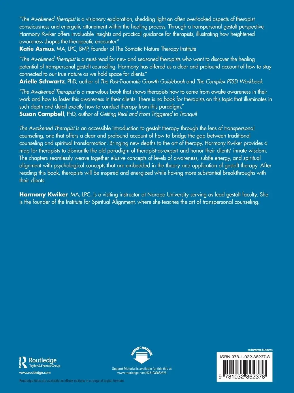 Rückseite: 9781032862378 | The Awakened Therapist | Harmony Kwiker | Taschenbuch | Englisch