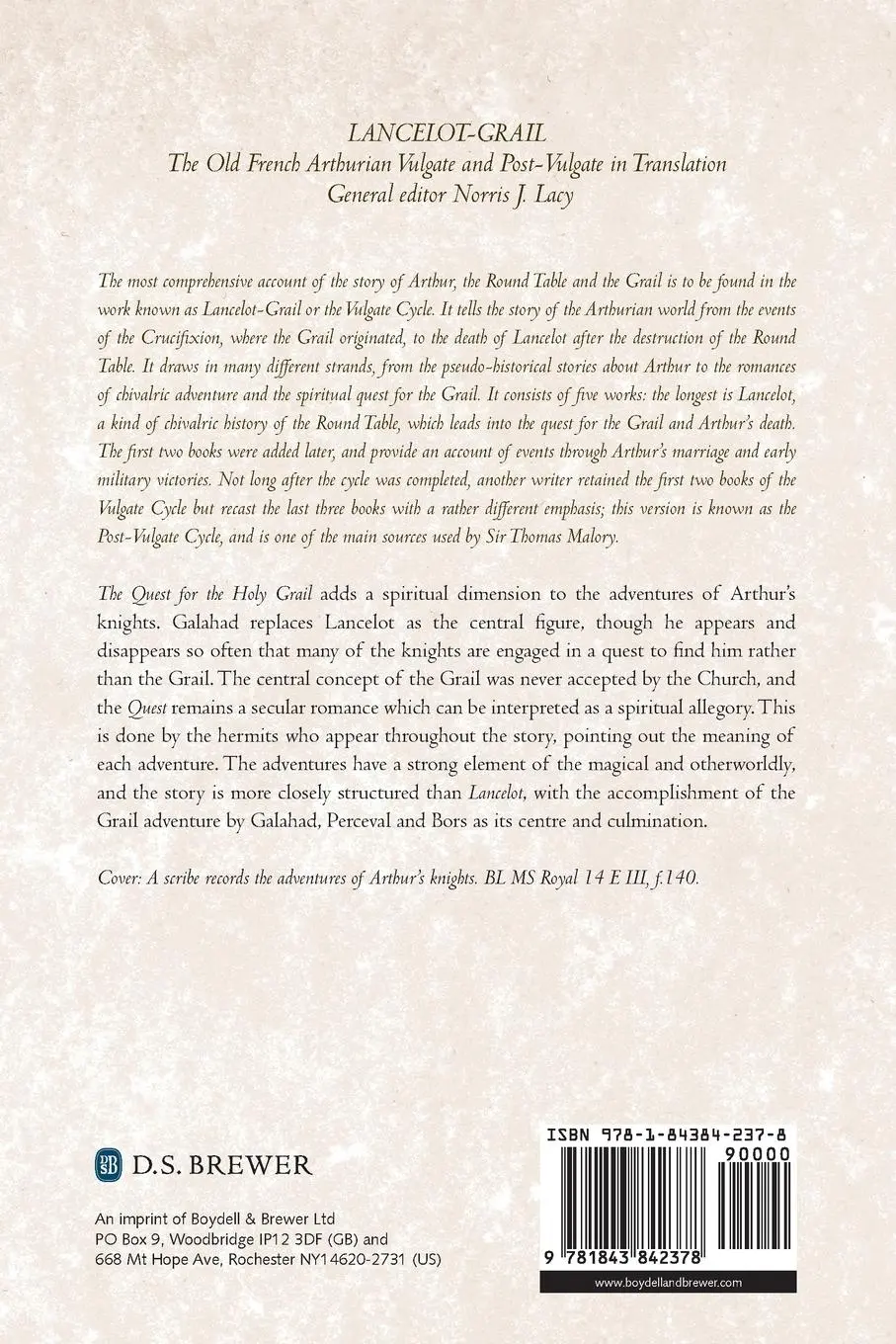 Rückseite: 9781843842378 | The Quest for the Holy Grail | Norris J Lacy | Taschenbuch | Englisch