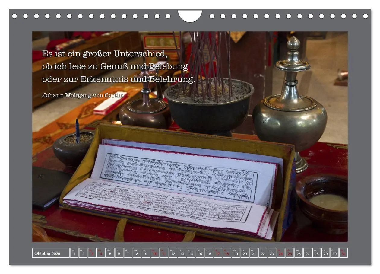 Bild: 9783457302378 | Tibet - Tibet - Tibet 2026 (Wandkalender 2026 DIN A4 quer),...