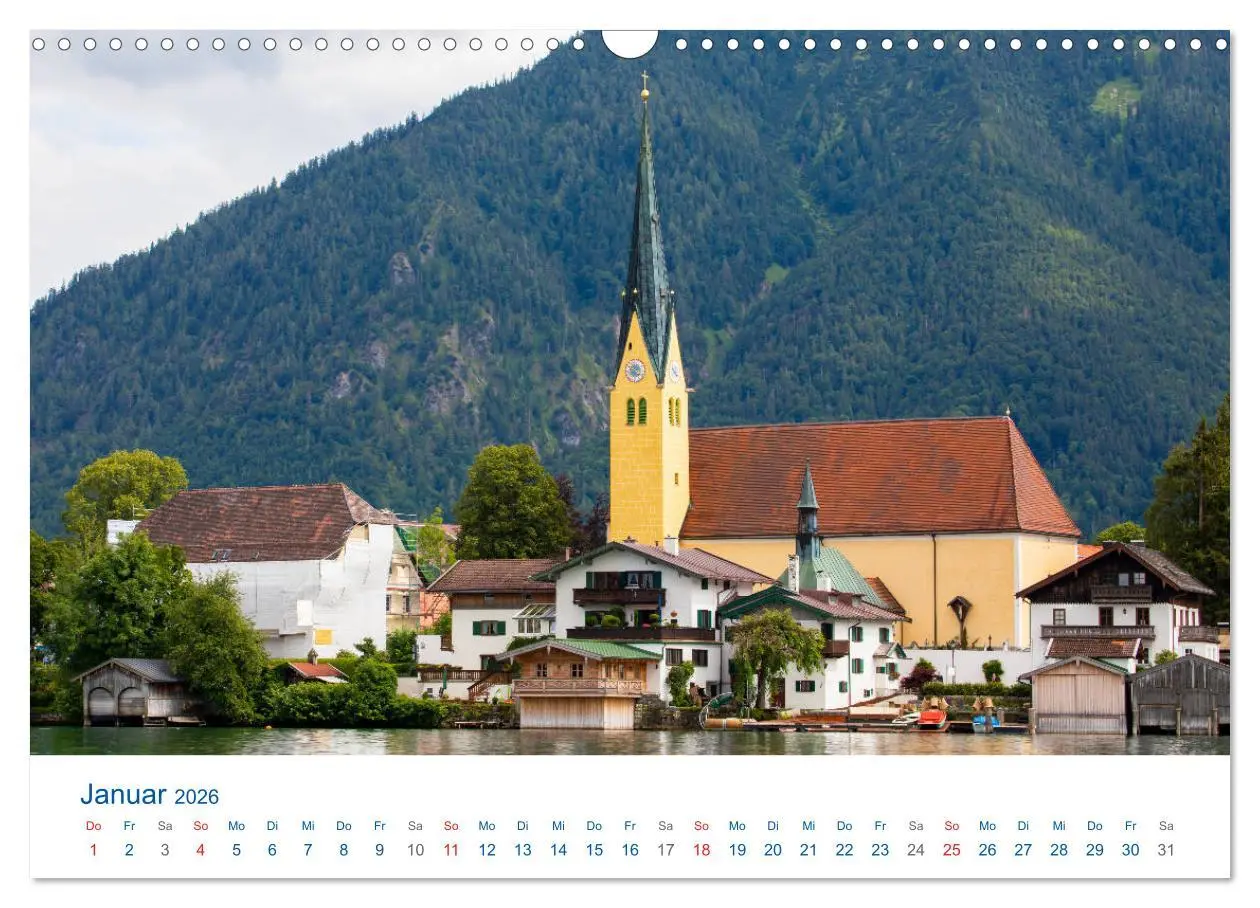 Bild: 9783457782378 | Schöner Tegernsee (Wandkalender 2026 DIN A3 quer), CALVENDO...