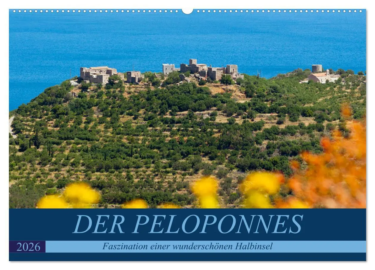 Cover: 9783457852378 | DER PELOPONNES (Wandkalender 2026 DIN A2 quer), CALVENDO...