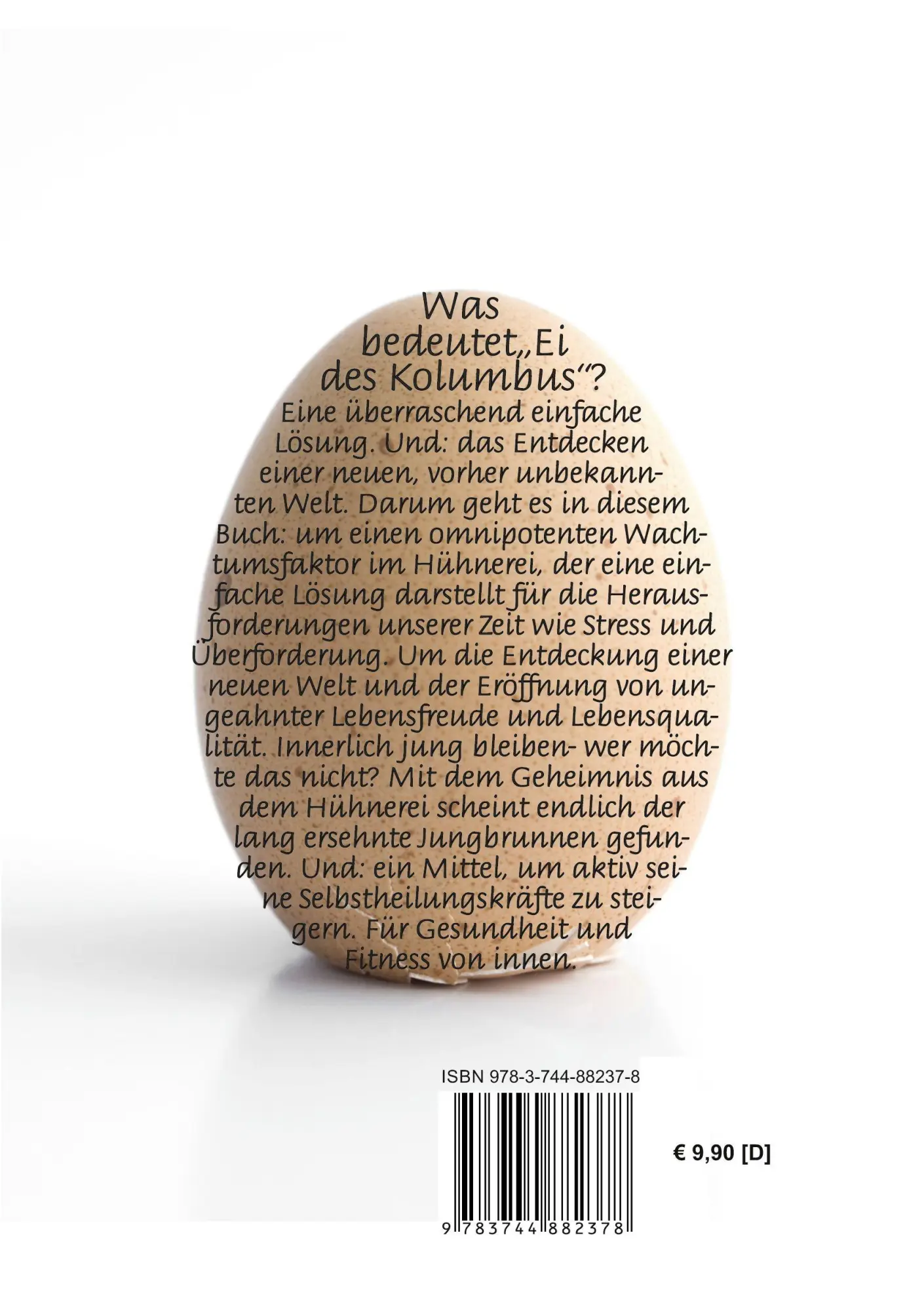 Rückseite: 9783744882378 | Das Ei des Kolumbus | Barbara Simonsohn | Taschenbuch | 108 S. | 2022