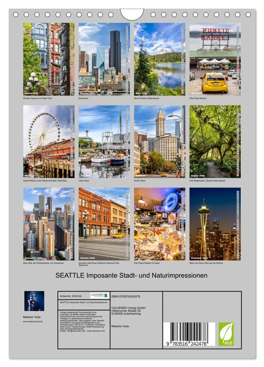Bild: 9783516242478 | SEATTLE Imposante Stadt- und Naturimpressionen (Wandkalender 2026...