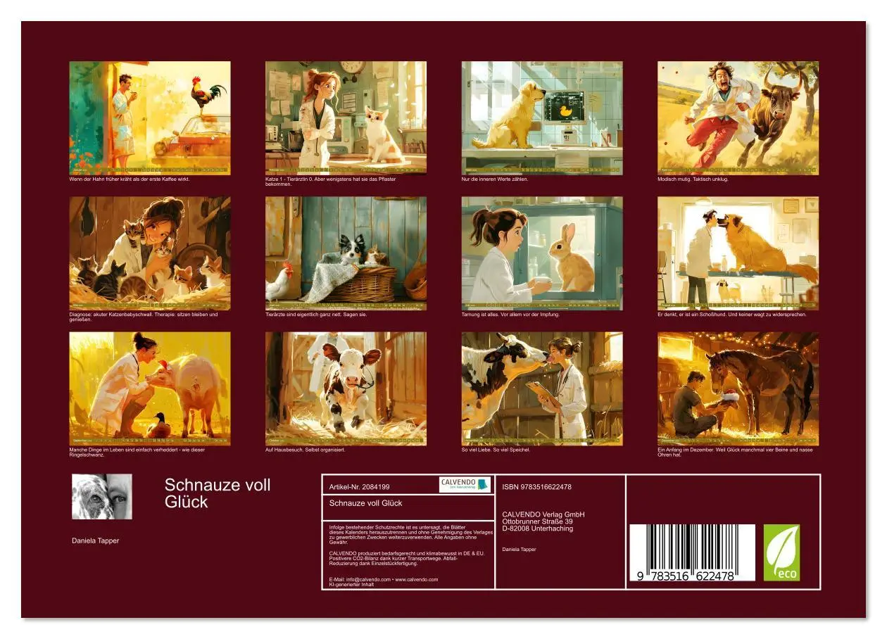 Bild: 9783516622478 | Schnauze voll Glück (Wandkalender 2026 DIN A4 quer), CALVENDO...