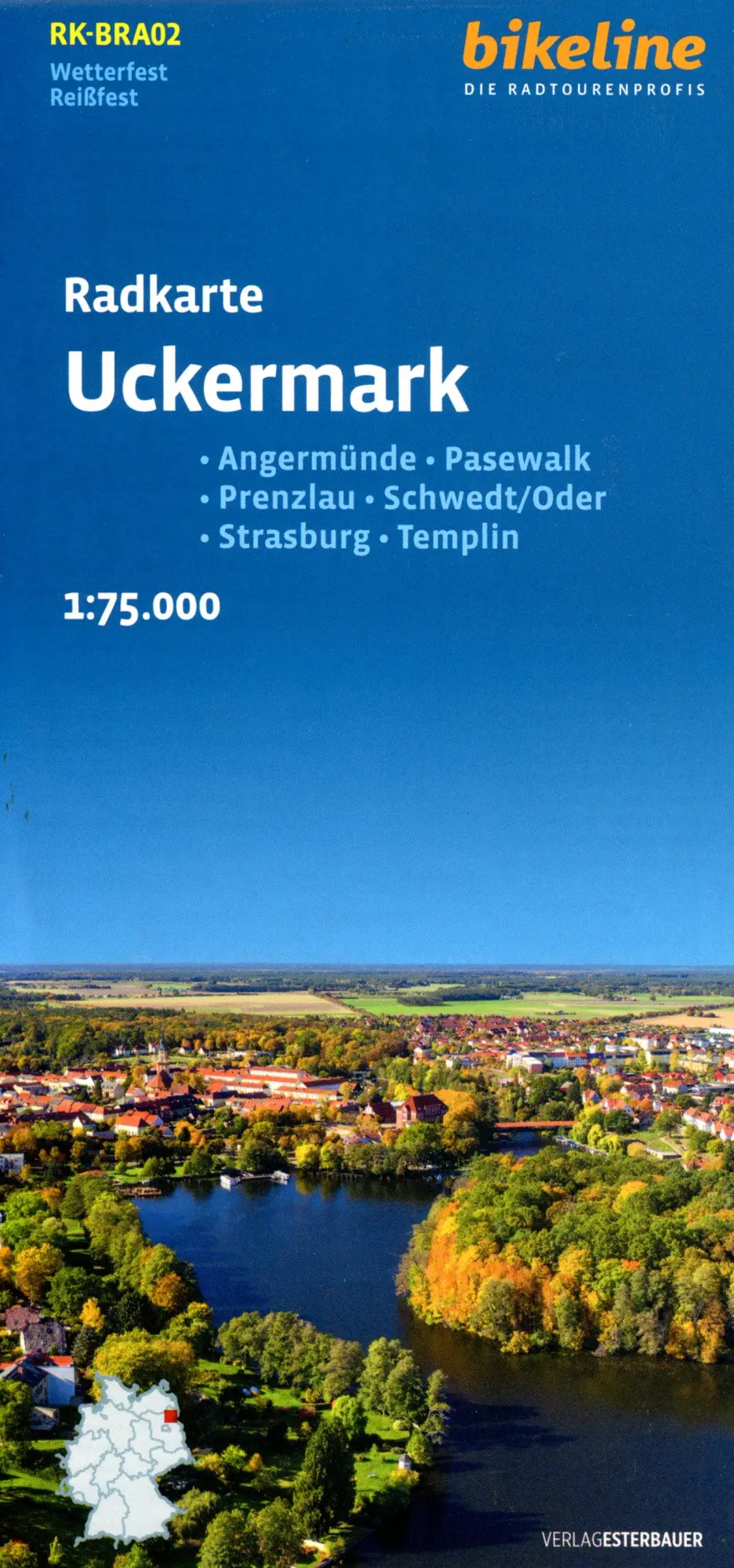 Cover: 9783711102478 | Radkarte Uckermark (RK-BRA02) | Esterbauer Verlag | (Land-)Karte