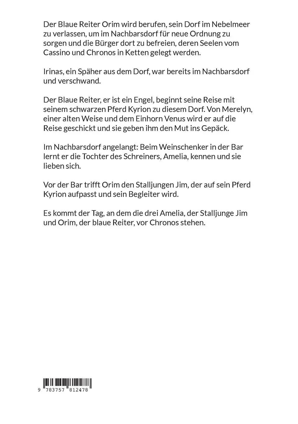 Rückseite: 9783757812478 | Der Blaue Reiter | Claudia Büchler | Taschenbuch | 156 S. | Deutsch