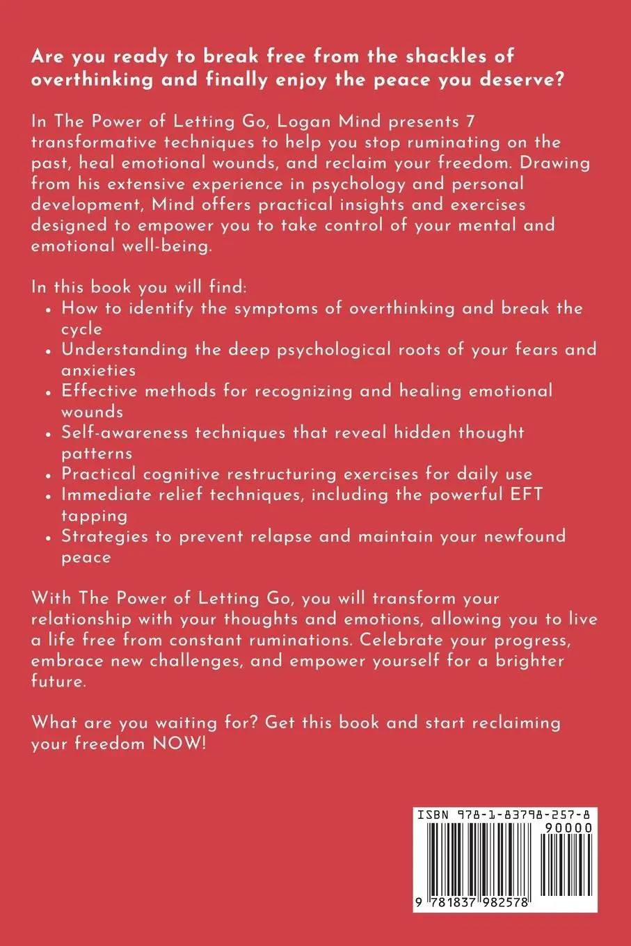 Rückseite: 9781837982578 | The Power of Letting Go | Logan Mind | Taschenbuch | Englisch | 2024