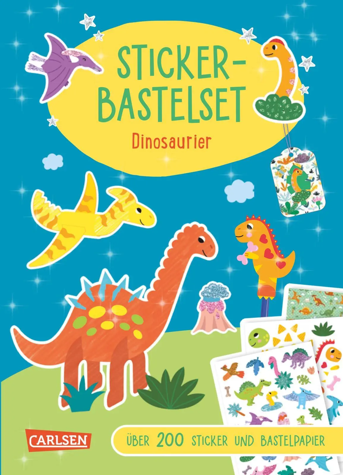 Cover: 9783551192578 | Bastelset für Kinder: Sticker-Bastelset: Dinosaurier | Anton Poitier