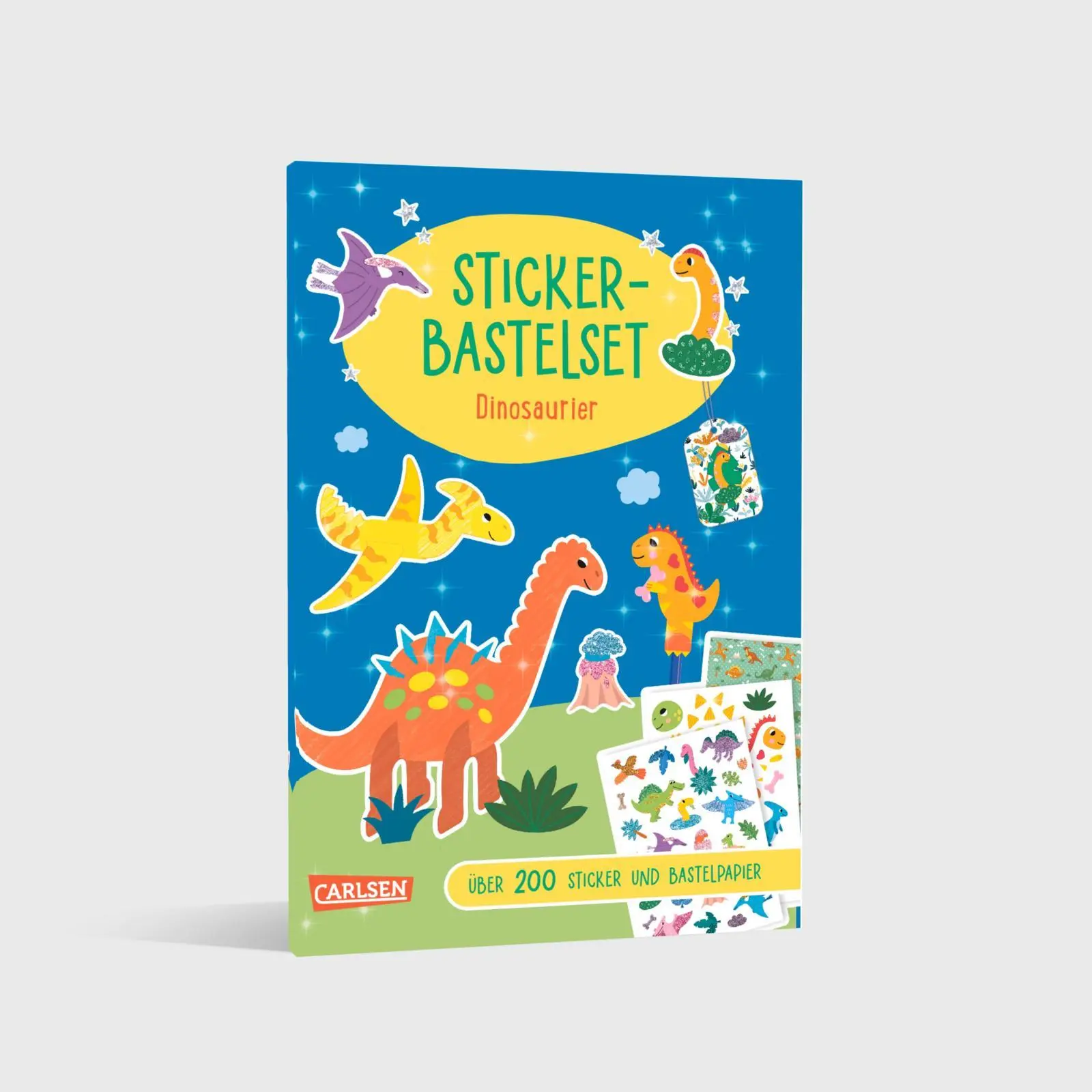 Bild: 9783551192578 | Bastelset für Kinder: Sticker-Bastelset: Dinosaurier | Anton Poitier