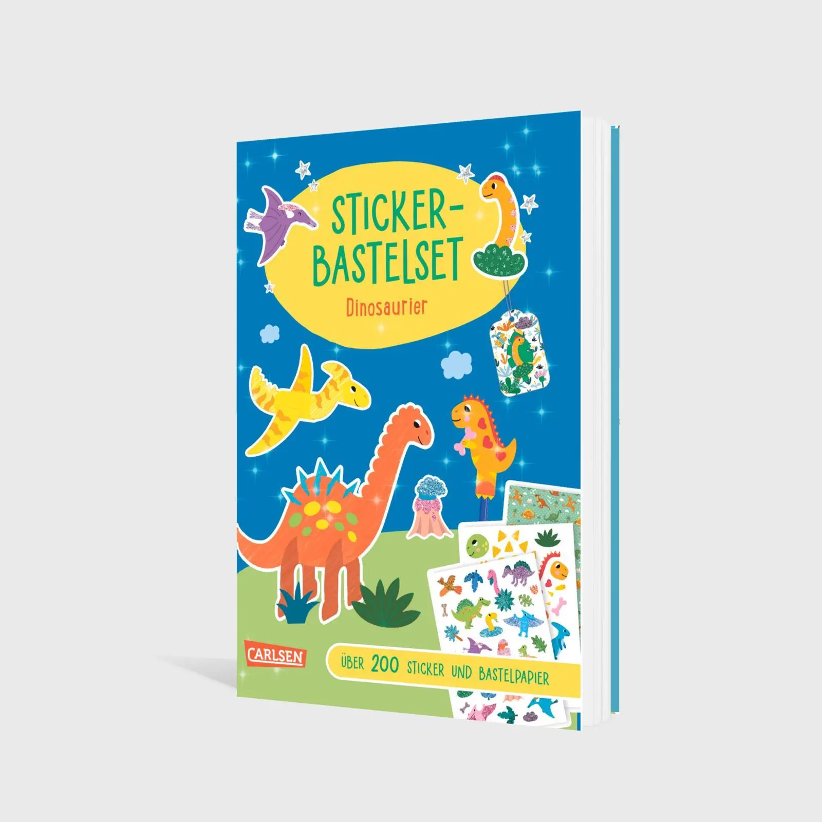 Bild: 9783551192578 | Bastelset für Kinder: Sticker-Bastelset: Dinosaurier | Anton Poitier