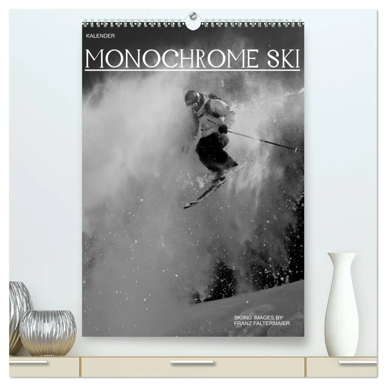 Cover: 9783594212578 | Monochrome Ski (hochwertiger Premium Wandkalender 2027 DIN A2...